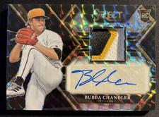 2023 Panini Select Bubba Chandler Rookie Patch Auto BLACK FINITE PRIZM #1/1 READ