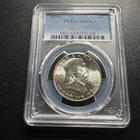 MS64 1954 Franklin Half Dollar PCGS Blue Label - TONER! BEAUTIFUL EDGE TONING!