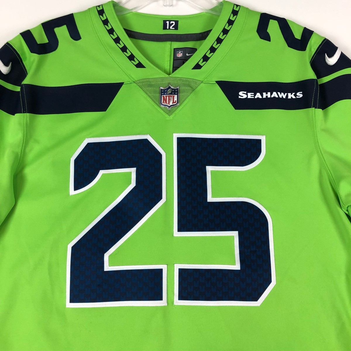 Richard Sherman Seattle Seahawks Jersey Mens L Color Rush Green