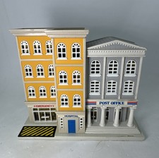 Vtg Micro Machines 1990 Hospital/Postoffice 1989 Auto Parts/Gas Station No Bat