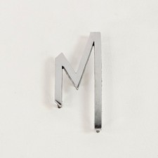 Mg Mgb Chrome Boot Trunk M Letter Badge Emblem Mg Mgb Chrome Boot Trunk M Letter Badge Emblem