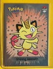 💥 Shiny MEOWTH Pokemon Vintage Art CARD Metallic Foil Collectible Anime NM💥