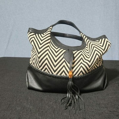 Big Buddha zigzag faux leather shoulder bag