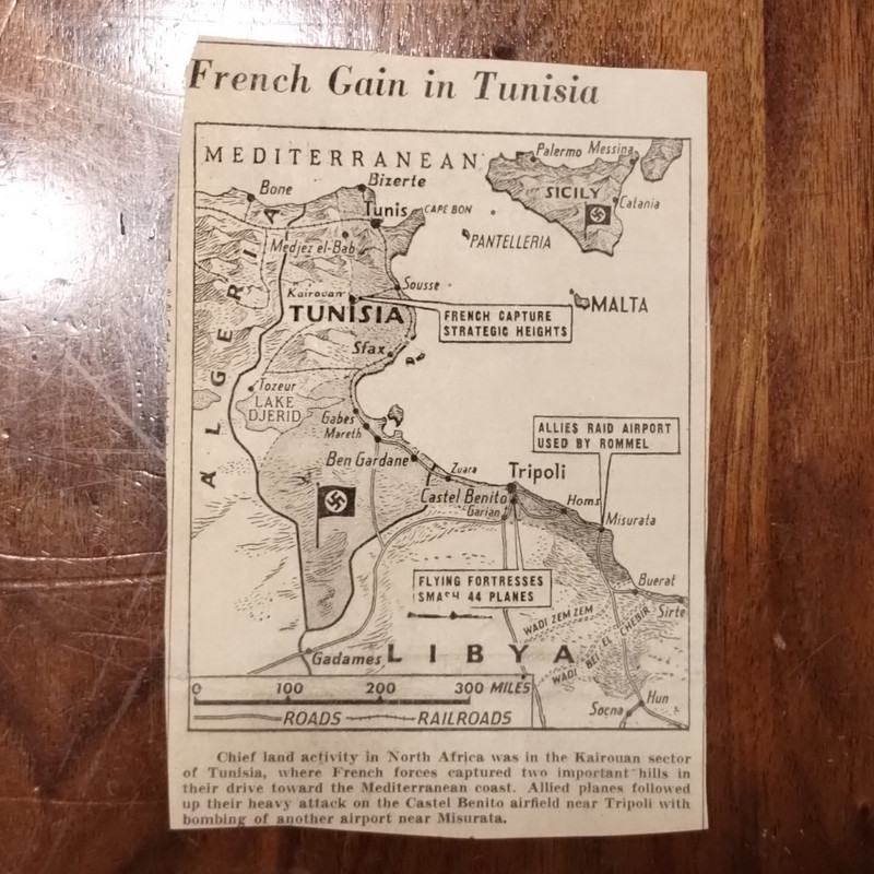 Vintage Newspaper Clipping WW2