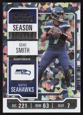 Geno Smith 2023 Panini Contenders Cracked Ice Ticket /25 #90 Seahawks
