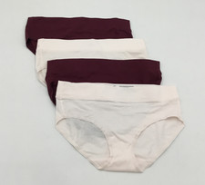 Felina Ladies' 4 Pack Pima Cotton Wide Waistband Hipster, Multi, Small