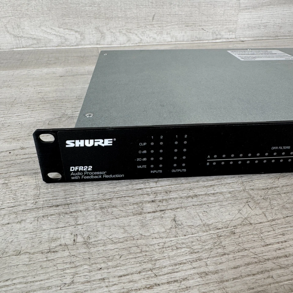 Shure DFR22 - Feedback Suppression Processor - AS IS - Image 2 of 4