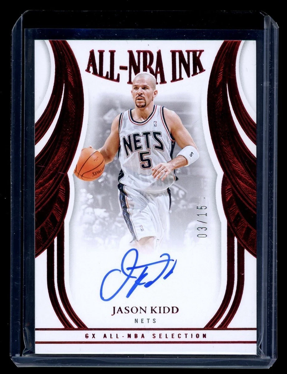 Panini Jason Kidd Basketball Autographed Sports Trading Cards
