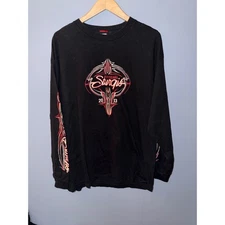 Hot Leathers Sturgis Motorcycle Rally 2013 Long Sleeve T Shirt Black XLarge