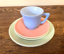 Vintage 1940s HAZEL ATLAS Little Hostess Child's Tea Set - 4 pieces