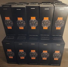 Samsung Galaxy Watch Ultra 47mm LTE Titanium Smart Watch, Titanium Gray, Orange