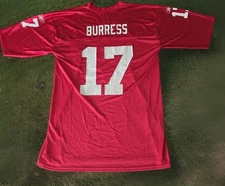 Plaxico Burress #17 New York Giants Red Sz L Mens NFL Football Reebok Jersey