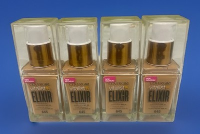 COVERGIRL VITALIST HEALTHY ELIXIR FOUNDATION 645 WARM BEIGE 4 BOTTLES