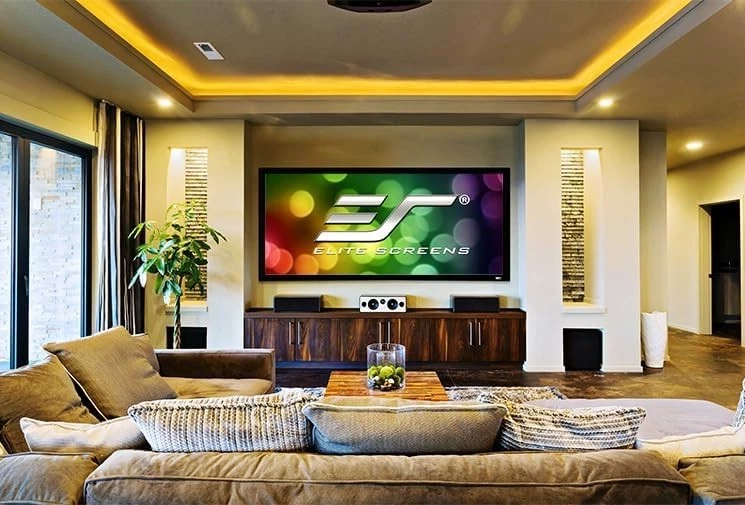 Elite Screens Sable Frame 2, 120-inch 16:9, Fixed Frame Home Theater Projection - Image 2 of 4