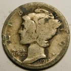 1917 P Mercury Dime  Actual Coin Pictured- Not Cleaned, Polished or Dipped