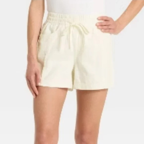 NWT Universal Thread White Denim Pull On Shorts Size XXL
