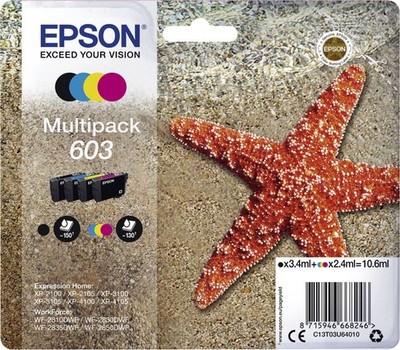 Epson Druckerpatrone Multipack 603 Cyan Magenta Schwarz Yellow Tinte Drucker
