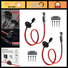 10AWG 1FT SAE Extension Cable 2-Pack with Weatherproof Quick Disconnect Adapter