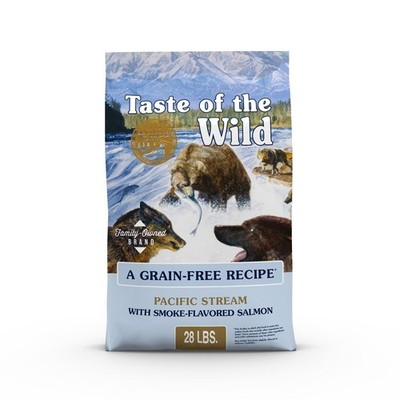 Taste of the Wild Pacific Stream with Smoke-Flavored Salmon Dry Dog Food, 28 lbs