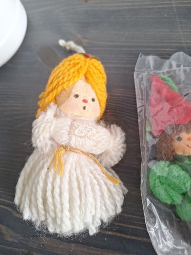 Hallmark Garn Ornamente Drummer Boy & 2 Engel 1973-80 3er Set guter Zustand - Bild 2 von 5