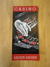 Vintage Casino Baden-Baden Germany Roulette R...