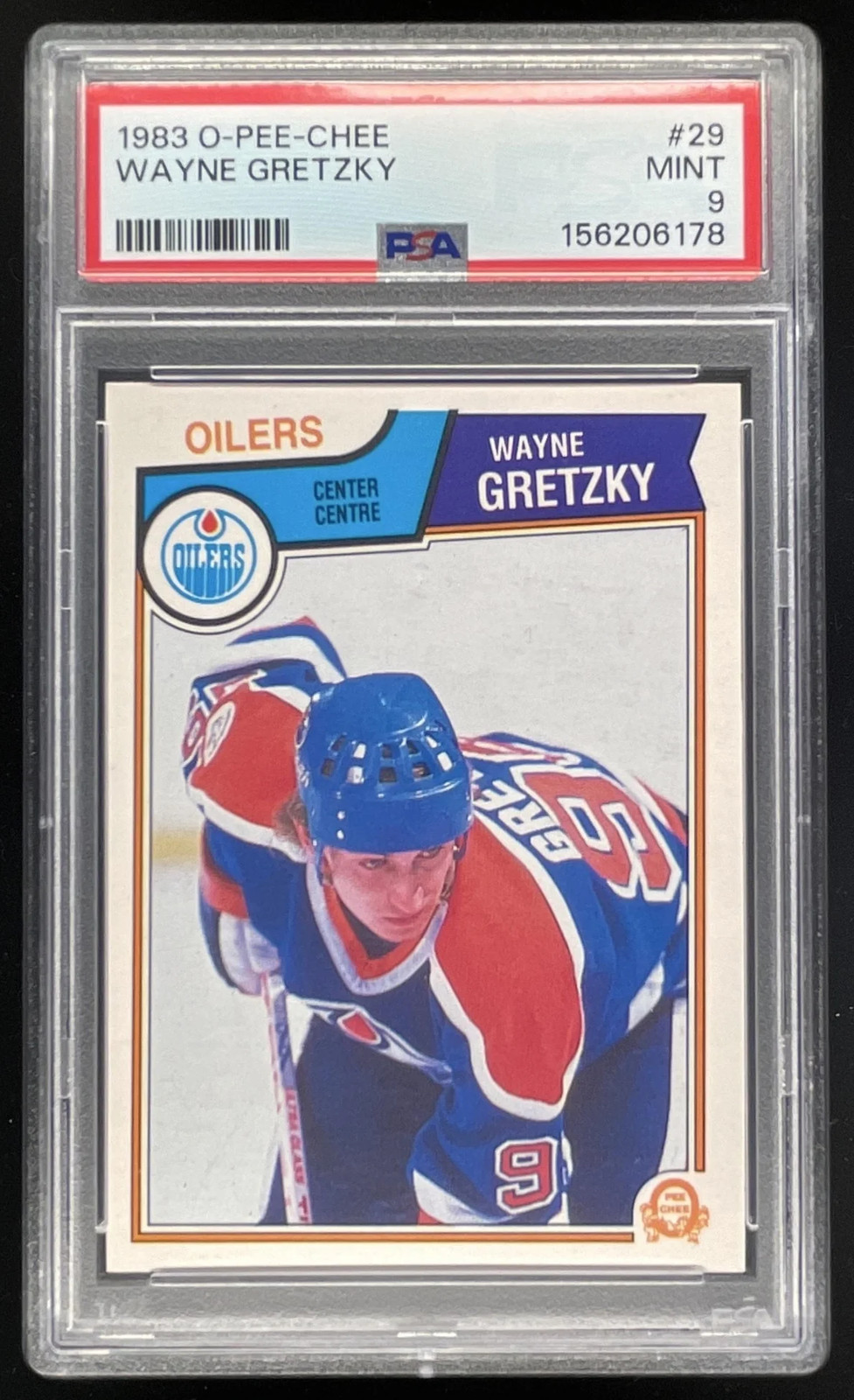 1983-84 O-Pee-Chee #29 Wayne Gretzky UER PSA 9