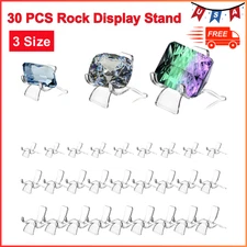 30 PCS Crystal Display Stand Rock Holder Display Easel for Mineral, Collections