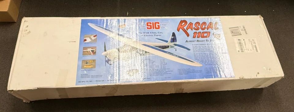 New SIG Rascal 110 EG Blue ARF RC Remote Control Model Airplane SIGRC84EGVARFB - Image 2 of 3