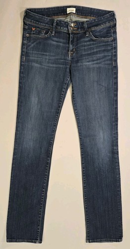 Hudson Ginny Straight Jeans Low Rise Women's Size 29 Dark Wash Denim USA Made
