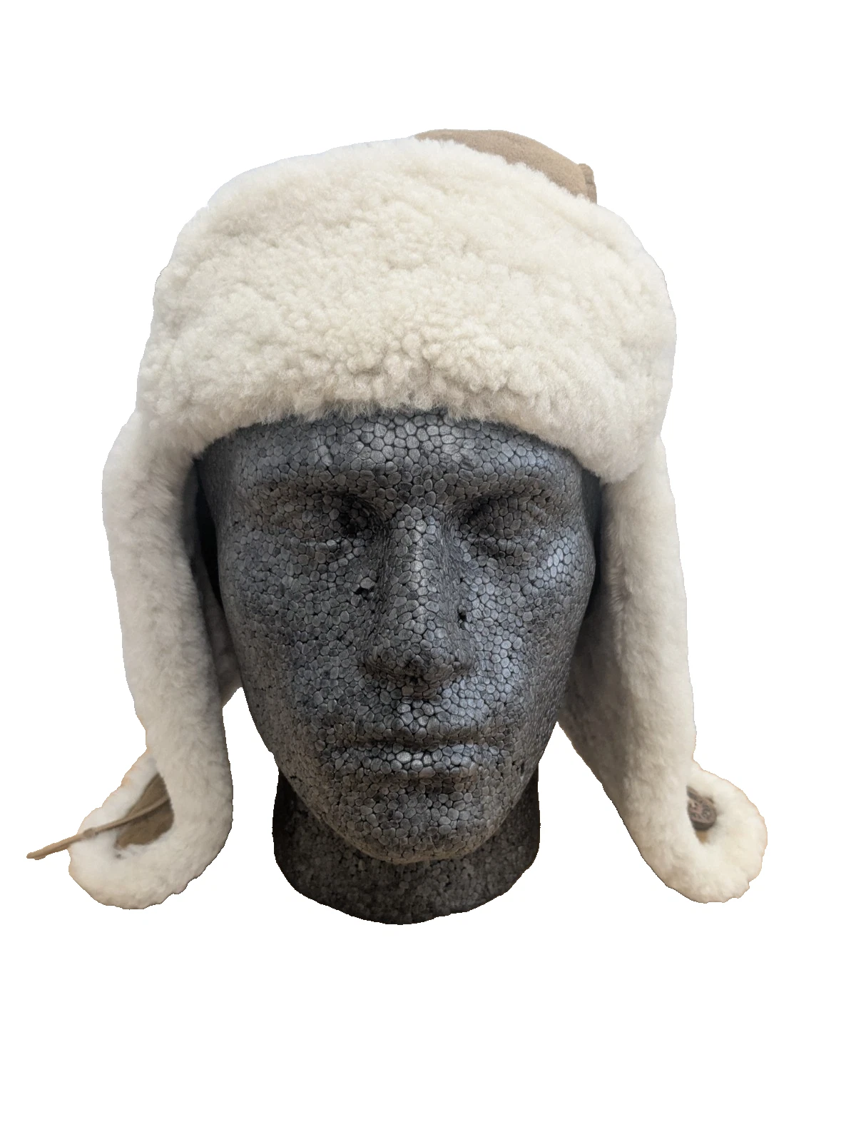 Ugg Australia Shearling Sheepskin Trapper Hat One Size