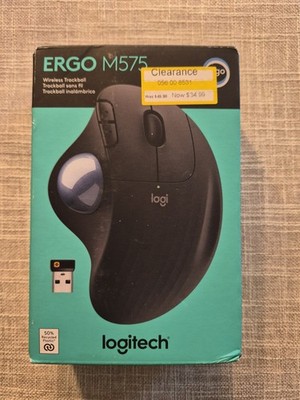 New Logitech Ergo M575S Wireless Trackball Mouse, Wireless Ergonomic Mouse