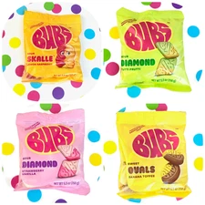 BUBS Swedish Candy Sour Tutti Frutti Banana Toffee Strawberry Vanilla Skalle