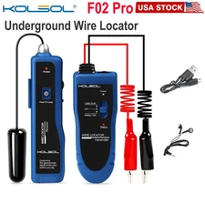 KOLSOL F02 Pro Underground Wire Locator Cable Tester Locate Pet Fence Tester USA