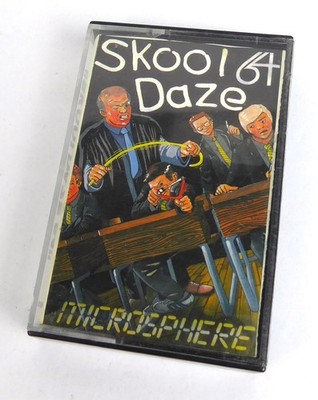 Commodore 64 C64 Spiel -- SKOOL DAZE (Microsphere)  -- Tape Kassette