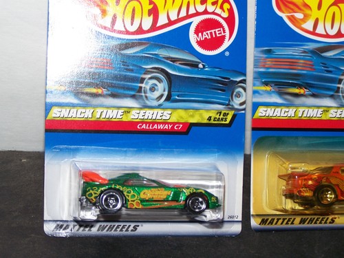 Hot Wheels 1999 Snack Time Series juego de 4 sin usar en paquete - Imagen 2 de 5