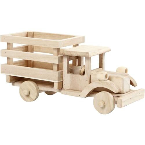 Plywood Mini Truck 11cmx22cmx7.5cm Wooden Painting Decoration Material Crafts - Picture 1 of 5