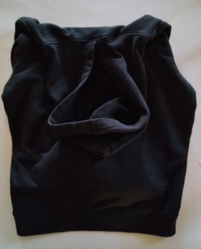 VANS Black Hooded Sweatshirt Off The Wall Vans in Flames Youth L - Picture 5 of 6