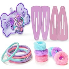 Toddler Baby Girl Kid Hair Accessory Ponytail Holder Elastic Hair Ties Snap Clip