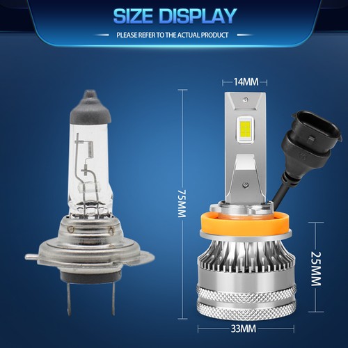 Para Nissan Sentra 2013-2015 6X Bombilla LED Luz Antiniebla Alta Baja Blanca V15QC - Imagen 6 de 17