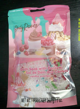 NEW body raves Bath soak salts with confetti sprinkles VANILLA SCENTED 7 oz