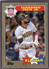 2022 Topps 1987 All Star Fernando Tatis Jr. #87AS-1 Gold /75 - San Diego Padres