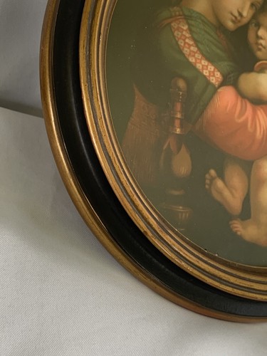 Antique Madonna della Seggiola ~Raphael Palazzo Pitti Collection Numbered Frame - Picture 4 of 12