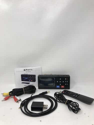 PORTTA Capture Box VHS a Digital Convertitore Video a Digitale Telecomando Registratore