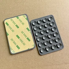 Gray Silicone Suction Phone Case Adhesive Mount octobuddy like