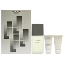 Leau Dissey Pour Homme by Issey Miyake for Men - 3 Pc Gift Set