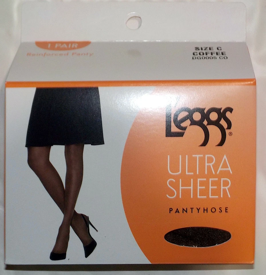 5-Pair New Hose Pantyhose, L'eggs Ultra Sheer Reinforced-Panty DG0005 Coffee C - Image 2 of 4