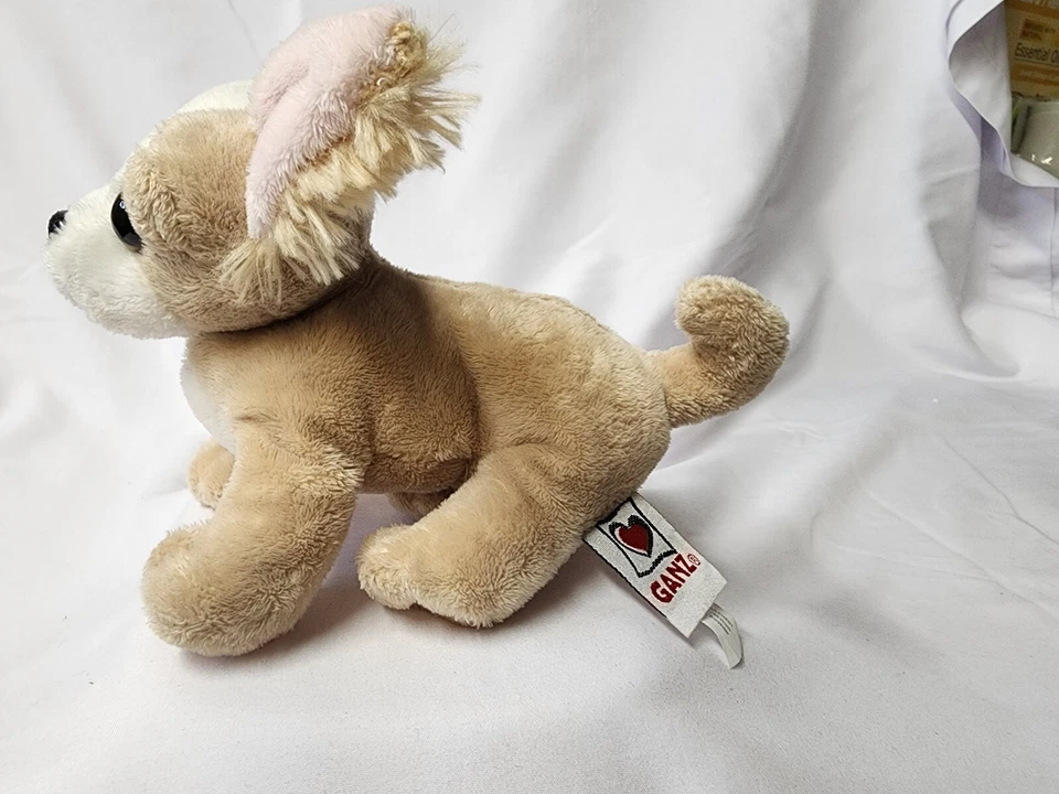 Webkinz Chihuahua Puppy Dog Plush Stuffed Animal Retired Ganz 7" No Code - Image 2 of 3