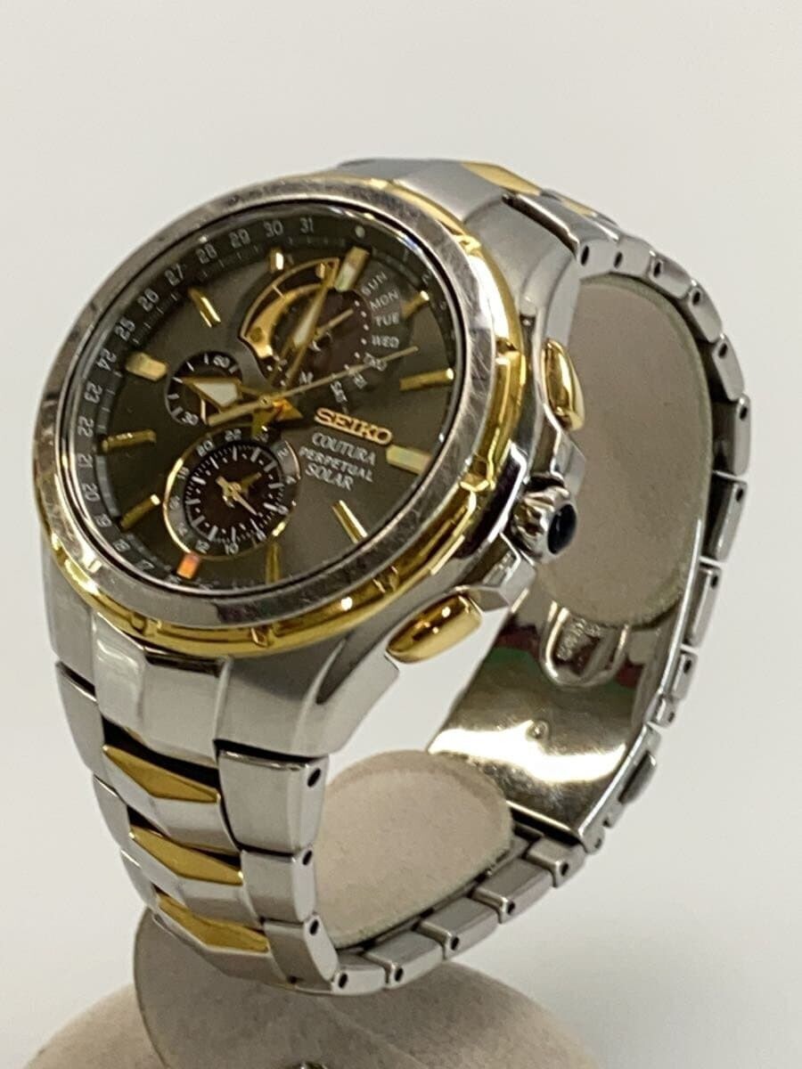Seiko Coutura V198-0AB0 Perpetual Calendar Stainless Steel
