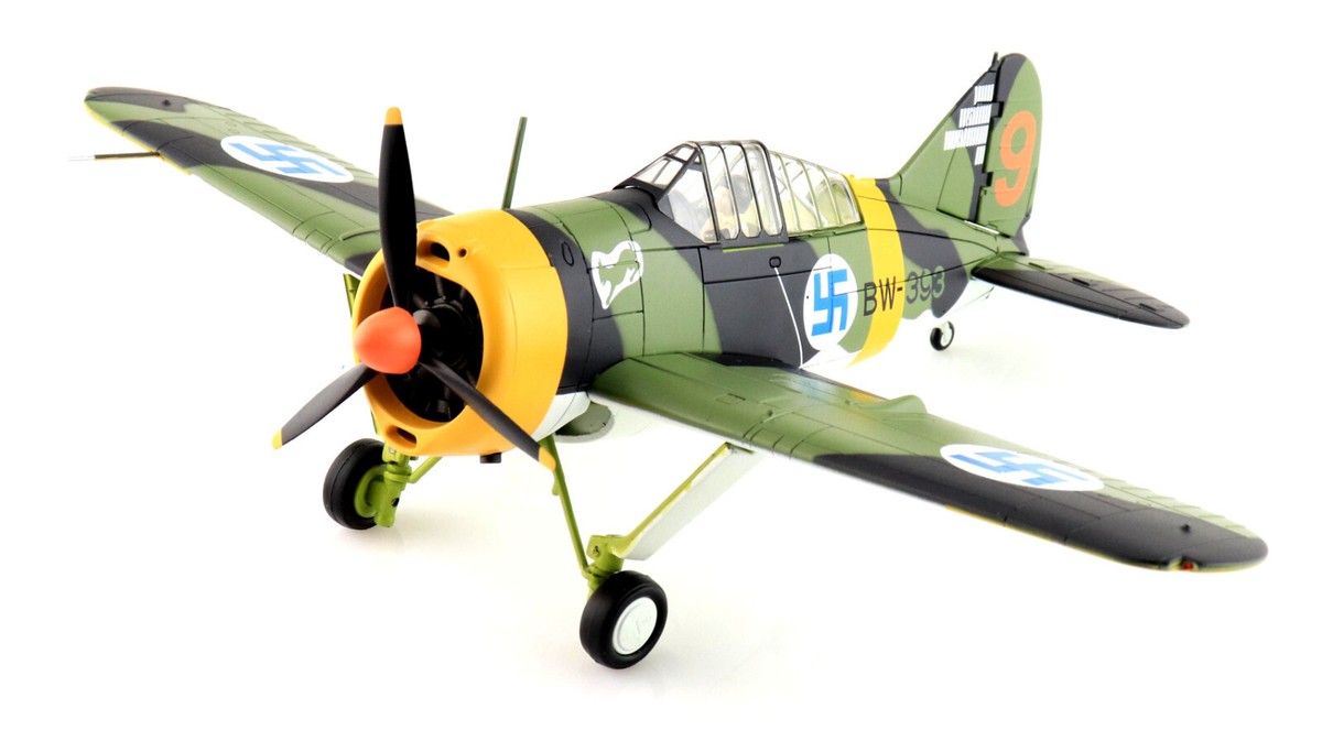 ★ホビーマスタ― 1/48ダイキャスト完成品 F2A-3バッファローHA7010 1/48 F2A-3 バッファロー アメリカ海軍 2-MF-13 ［HA7010