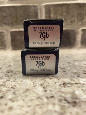 (2) Redken Chromatics 7gb Ultra Rich 2 oz Permanent Hair Color